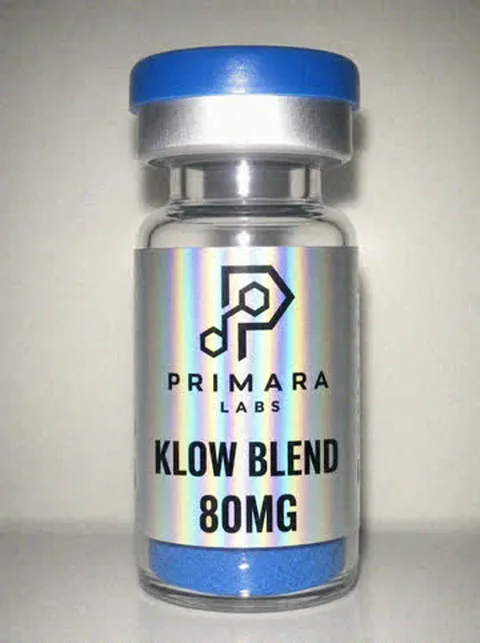 KLOW Blend 80mg vial from Primara Labs, photographed from stock